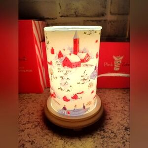 Pink Zebra Winter Wonderland Shade and Simmer Pot Base  Christmas Wax Warmer